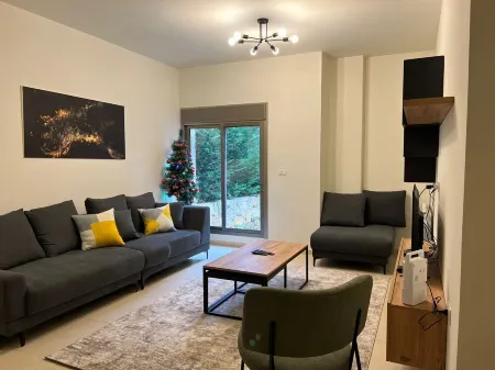 Charming 2-bedroom apartment in Zaarour with WiFi, fitness room