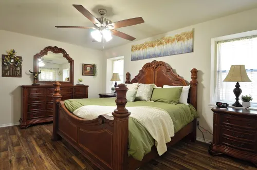 4-bedroom farmhouse in charming Burleson with WiFi, AC. Book now