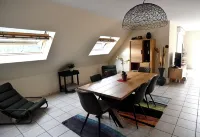 Apartment 130 m² - Panoramic view of the Vosges foothills and medieval KB