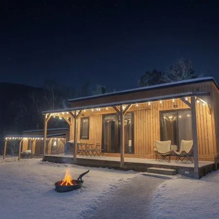 Huttopia Berkshires Отели в г. Ханкок