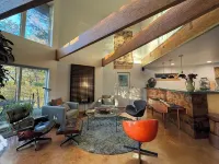 Osseo Lake Lodge  Unique Octagon Home with Sunset Views & Private Waterfront