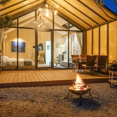 Cheongdo Havi Caravan Glamping Pool Villa