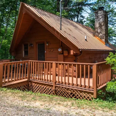 Cute Studio Cabin! Views! Private. Hot Tub. Relax!