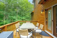 Deck and Scenic Views Beech Mtn Group Getaway - parking