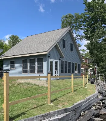 Railway camp on Moosehead Lake