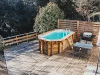 Cocooning cottage with Balnéo 2 places, private pool and wooden terrace Hoteles en Flayosc
