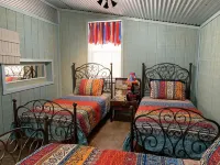 Bunkhouse Cabin The Lazy Buffalo Cache Wichita Mountains Family Reunion Kitchen