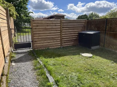 Furnished T2 townhouse with exterior