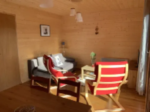 Bottom of chalet splendid view on lake, 4-6 persons