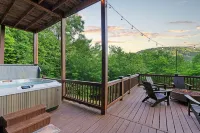 Spectacular view, hot tub, 2 fire pits, game room, dog-friendly!