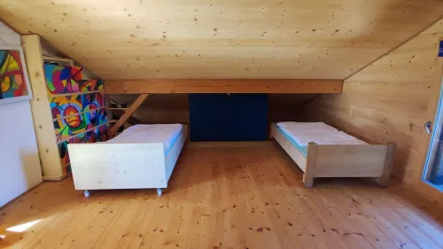 Relaxation on 2 levels; hiking,cycling from the house, skiing in the surrounding Hotel a GroBweil