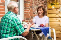 The apartment, which is actually a holiday home.