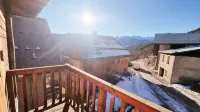 Between ST VERAN AND CEILLAC Beautiful chalet comfort mezzanine fireplace 3Bathrooms