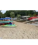 NEWLY RENOVATED! Large sandy beach & swim area. Cute 3 bedroom lake house