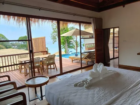 ห้องพักเตียงดับเบิล 2 ห้องนอน วิวสระว่ายน้ำ