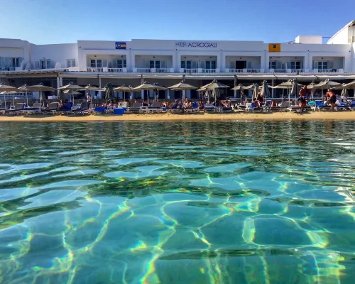 Acrogiali Beachfront Hotel Mykonos Hotels near Platis Gialos Beach
