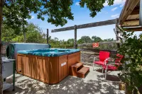 Two-Person Whirlpool and Scenic Deck - Charming Rustic Retreat Hotels in Hays County