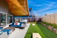 Modern beach beauty with a hot tub, gas firepit, Ping-Pong table & gas fireplace Hotels near Nehalem Welcome sign