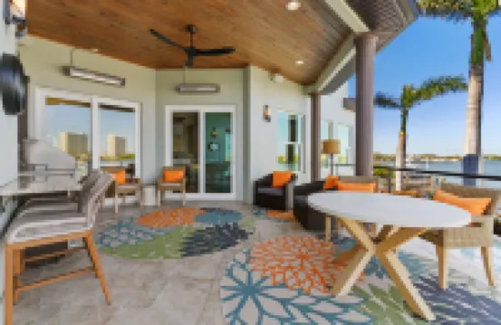 Gorgeous Waterfront Oasis with Heated Pool and Hot Tub - Elegant Retreat