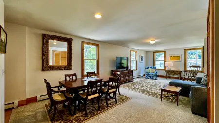 Charming Coastal Escape with Private Deck - Elegant Living Space