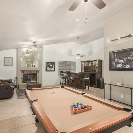 Fully-furnished home with private saltwater pool & patio-BBQ