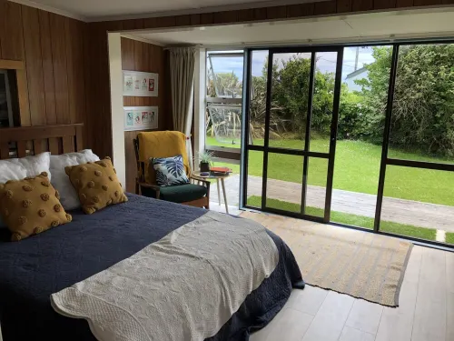Unplug and reconnect at a kiwiana bach - 2020 finalist Bach of the year awards Hotels in Foxton Beach