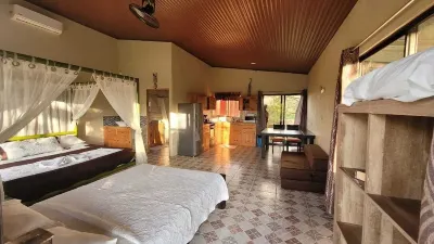 King Bed Studio in Jungle - Jacuzzi, Balcony w/ Great View, Pool, Waterslide