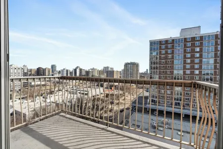 Pool/Patio/ & Private Balcony in Downtown Edmonton, Private Parisian Condo