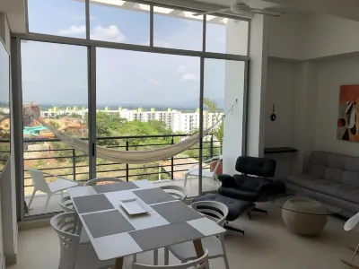 Apartment spectacular views of the Magdalena Valley. Hotels in 