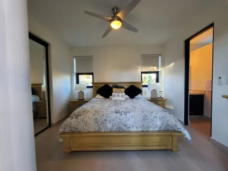 Pristine 3-bed, 3.5-bath villa with mountain, golf course, sea views & hot tub