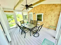 Short Walk to Private Beach! Fully-Appointed House w New Screened Porch.