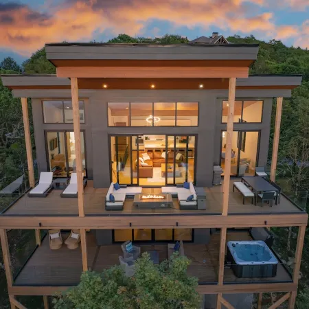 Modern View Home with Sauna, Steam Room & Hot Tub