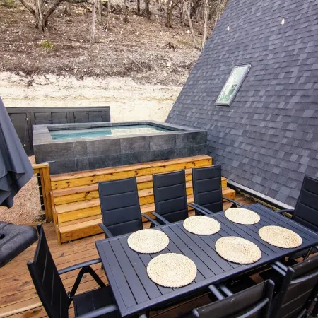 A-Frame with Heated  Mini-Pool, Stunning Views