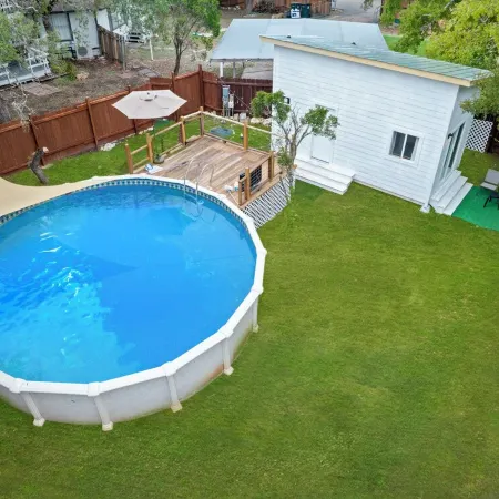 The Tiny Oasis: Luxe Stay with Deck & Private Pool