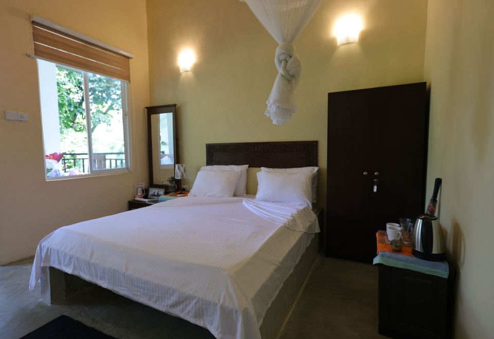 신하라자 리버 로지의 테라스 또는 정원