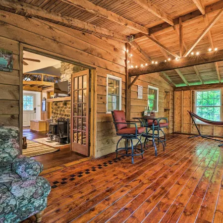 Cabin w/ Trails + Creek! 23 Mi to Camelback Slopes
