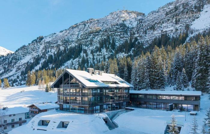 Hotel Kristberg in Lech with Spa, Outdoor Pool and View