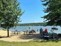Lake Geneva Escape 4BR Arcade Fire Pit and Deck