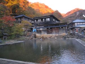 北温泉旅館的温泉旅館