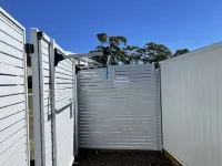 Two bedroom villa with private courtyard, a short walk to Manyana Beach.