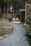 Peaceful Basement Apartment among serene woods, paths, and a stream near Acadia