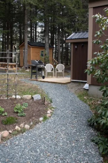 Peaceful Basement Apartment among serene woods, paths, and a stream near Acadia