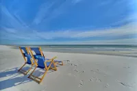 Gated, 80steps to beach & pool, why cross the busy road when you do not have to