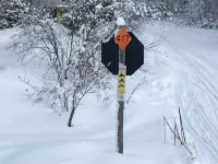 Atv-Snowmobile Trail, sits on the Laughing Whitefish River, sleeps 16 people.