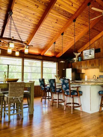 Romantic beach home with golf cart Remodeled Coastal charm