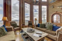 Impressive, Dog-Friendly Cabin w/ Mountain Views, Central AC, & Private Hot Tub