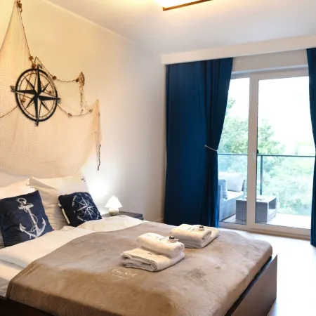 Comfortable apartment near the river, Dziwnow
