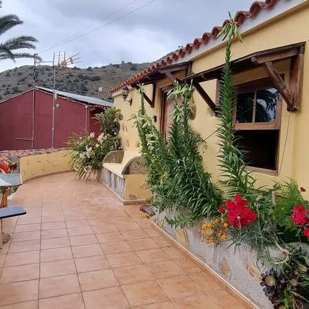 small house but a great atmosphere outside