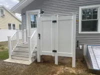 Quick walk to private beach from this brand new 3-bedroom cottage