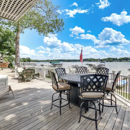Waterfront Clarklake Escape - Deck, Dock & Views